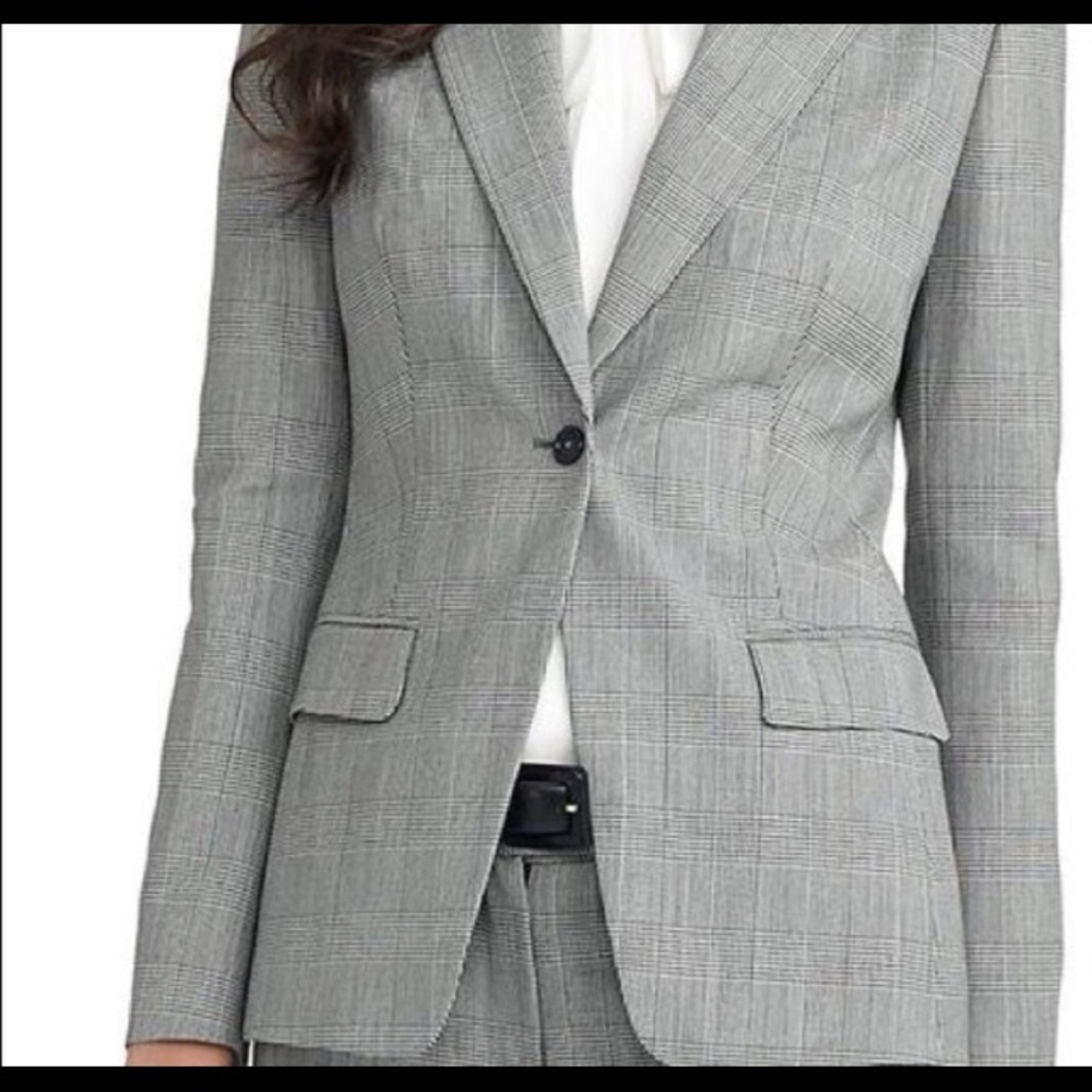 Brooks Brothers Suit Black white jacket 0 pants 2